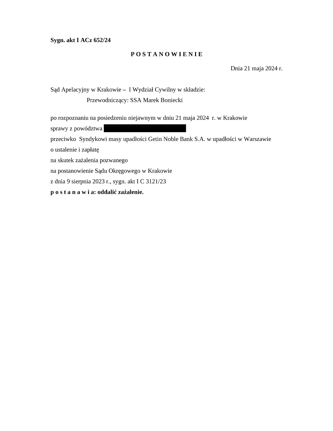 Zabezpieczenie w Krakowie 2