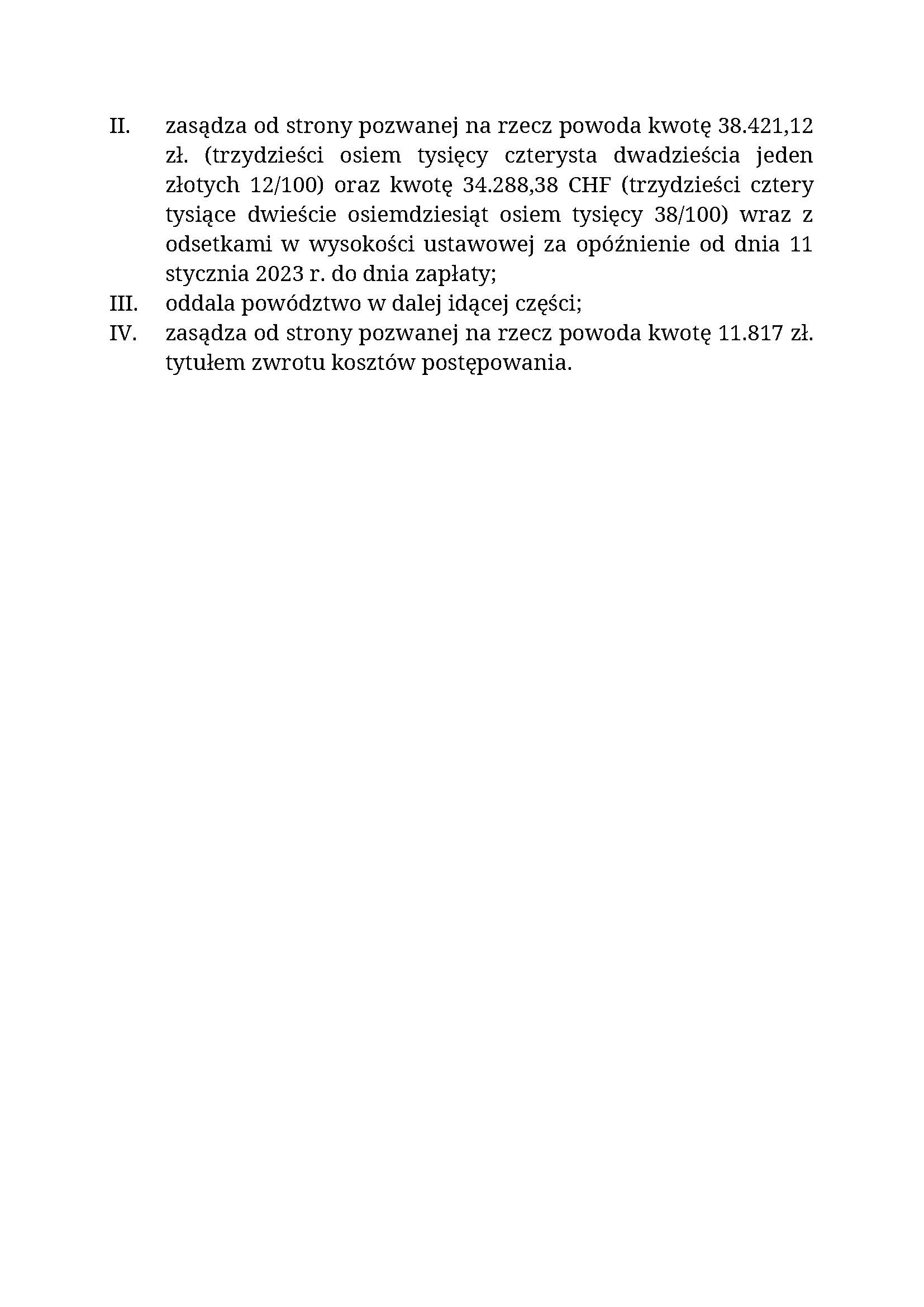 wygrana z pko bp wyrok prawomocny chf