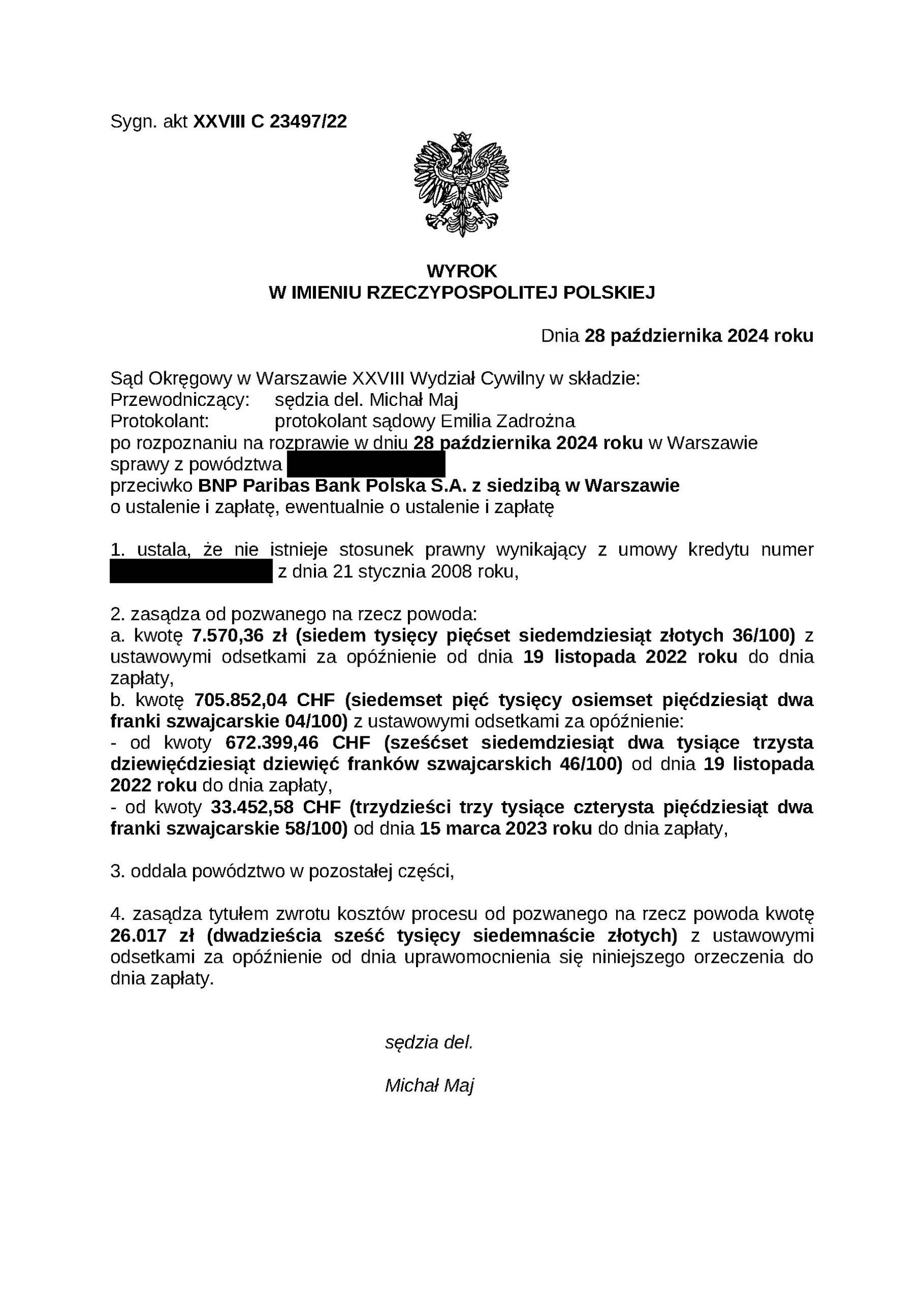 wygrana z fortis bank